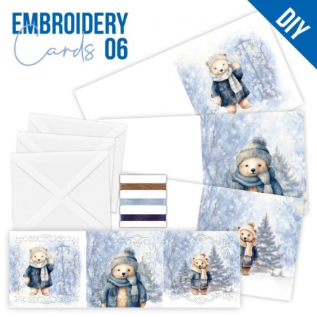 (STDOPP006)Stitch and Do Cards 6 - Berries Beauties - Winter Bears