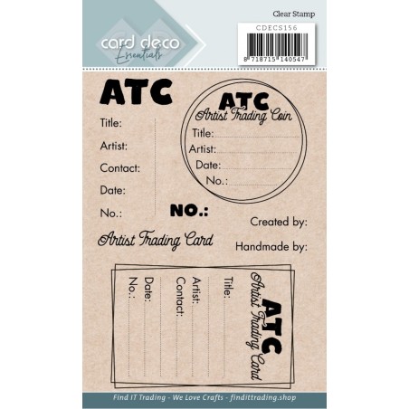 (CDECS156)Card Deco Essentials - Clear Stamps - ATC