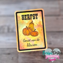 (CDST-0126)CarlijnDesign Stempels Herfstgroetjes