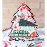 (CDSN-0277)CarlijnDesign Dies A6 Kerstboom + kerstwens