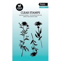 (SL-ES-STAMP743)Studio light SL Stamp Flowers Essentials nr.743