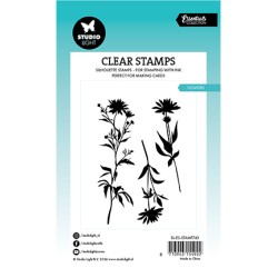 (SL-ES-STAMP743)Studio light SL Stamp Flowers Essentials nr.743