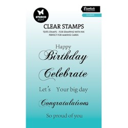 (SL-ES-STAMP744)Studio light SL Stamp Celebrate Essentials nr.744