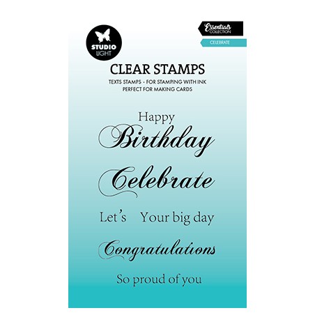 (SL-ES-STAMP744)Studio light SL Stamp Celebrate Essentials nr.744