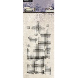 (HE-ND-STAMP720)Studio light Stamp Grid background Nature's Dream 2 nr.720