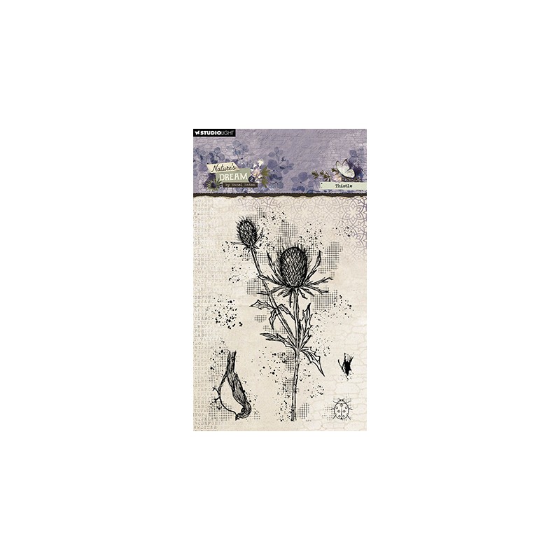 (HE-ND-STAMP723)Studio light Stamp Thistle Nature's Dream 2 nr.723