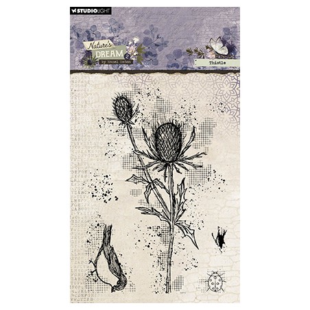 (HE-ND-STAMP723)Studio light Stamp Thistle Nature's Dream 2 nr.723