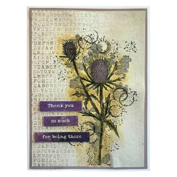 (HE-ND-STAMP723)Studio light Stamp Thistle Nature's Dream 2 nr.723