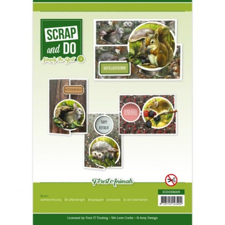 (SCDOSB009)Scrap and Do Simply the Best - Amy Design - Forest Animals