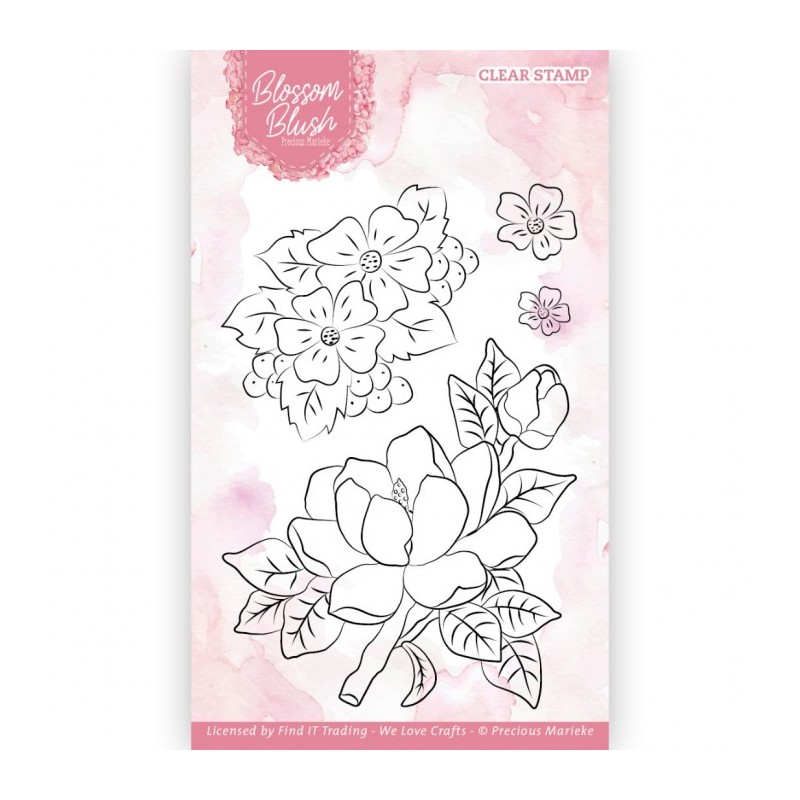 (PMCS10055)Clear Stamps - Precious Marieke - Blossom Blush - Magnolia