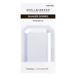 (SCSE-006)Spellbinders Emerald Cut Shaker Domes (6pcs)