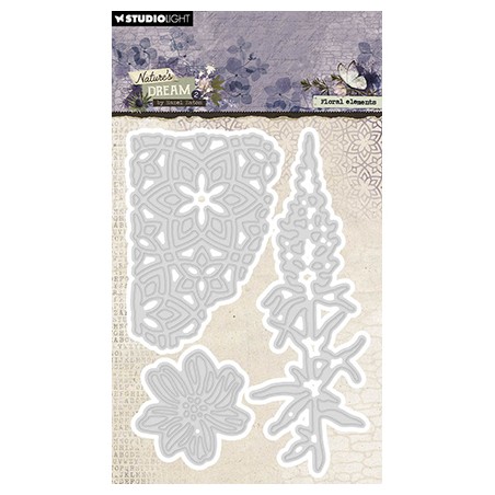 (HE-ND-CD890)Studio Light Cutting Die Floral elements Nature's Dream 2 nr.890