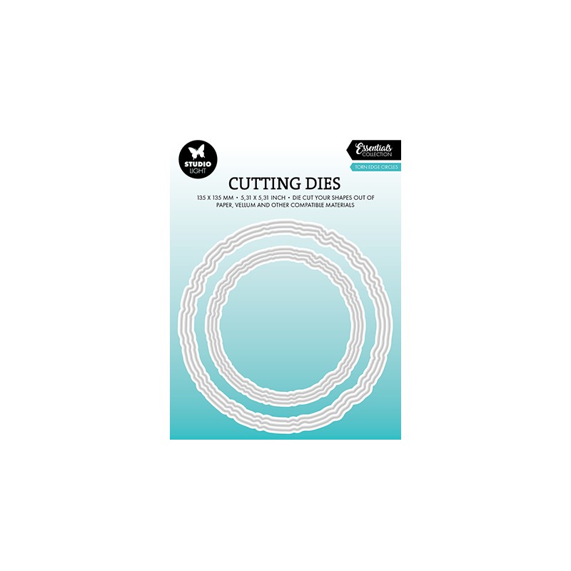 (SL-ES-CD913)Studio Light SL Cutting Die Torn edge circles Essentials nr.913