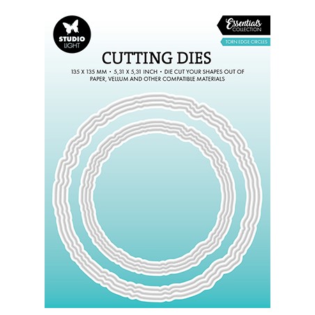 (SL-ES-CD913)Studio Light SL Cutting Die Torn edge circles Essentials nr.913