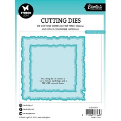 (SL-ES-CD914)Studio Light SL Cutting Die Torn edge squares Essentials nr.914