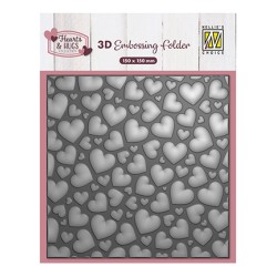 (EF3D106)Nellie's Choice Embossing Pop Up Hearts