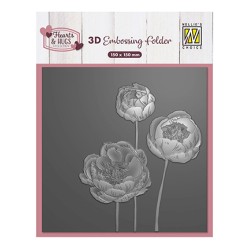 (EF3D108)Nellie's Choice Embossing Flowers