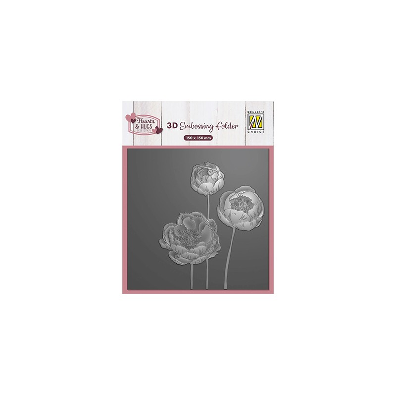 (EF3D108)Nellie's Choice Embossing Flowers