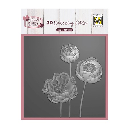 (EF3D108)Nellie's Choice Embossing Flowers