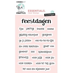 (CCL-ES-STAMP755)Studio light Clear stamp  NL Feestdagen Essentials nr.755