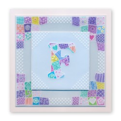 (GRO-PA-42379-01)Groovi® Baby plate A6 Linda's Patchwork