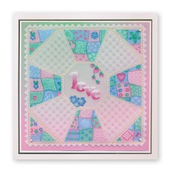 (GRO-PA-42379-01)Groovi® Baby plate A6 Linda's Patchwork