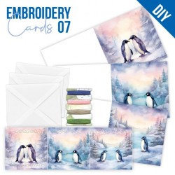 (STDOPP007)Stitch and Do Cards 7 - Berries Beauties - Penguins