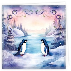 (STDOPP007)Stitch and Do Cards 7 - Berries Beauties - Penguins