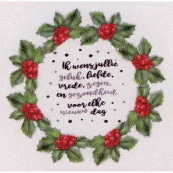 (WOCFF16)Flower Fun serie 016 kerst tekst