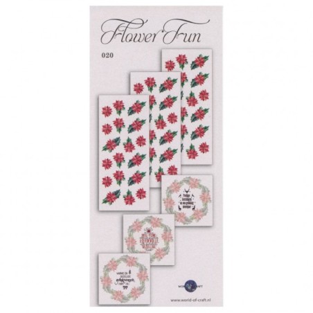 (WOCFF20)Flower Fun serie 020 kerst tekst