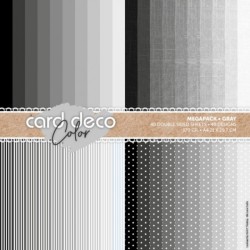 (CDCPPA419005)Card Deco Color Megapack - Gray - A4