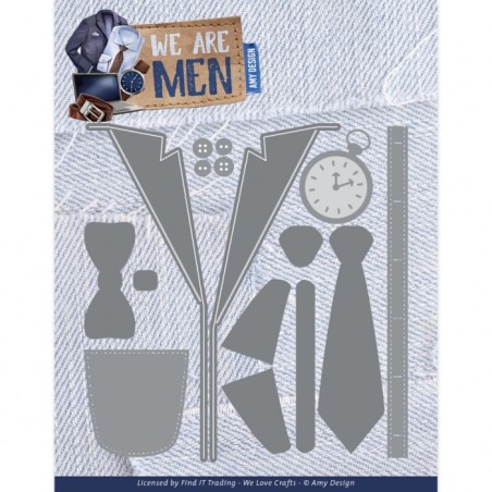 (ADD10323)Dies - Amy Design - We Are Men - Well-dressed man