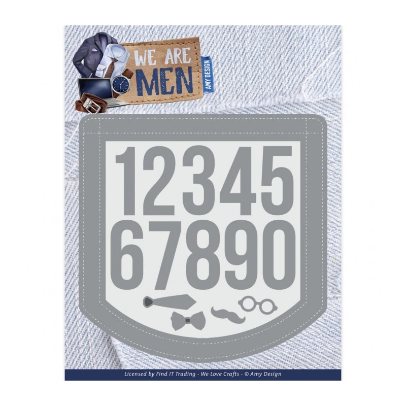 (ADD10324)Dies - Amy Design - We Are Men - Men Digits