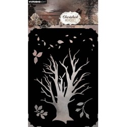 (SL-CM-MASK312)Studio light stencil Old tree Cherished Memories