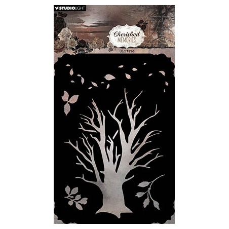 (SL-CM-MASK312)Studio light stencil Old tree Cherished Memories