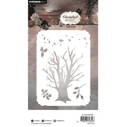 (SL-CM-MASK312)Studio light stencil Old tree Cherished Memories