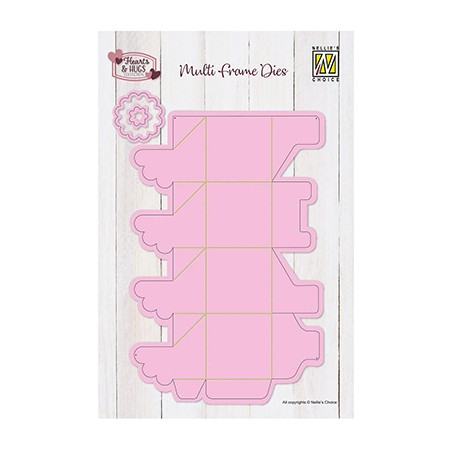 (MFD171)Nellie's shape dies Box with Flower