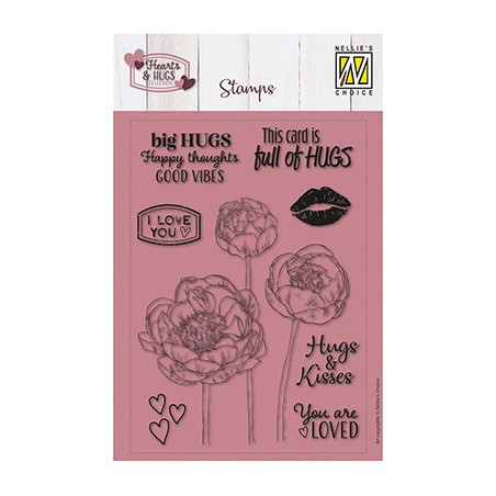 (NSCS020)Nellie`s Choice Clearstamp - Full Of Hugs