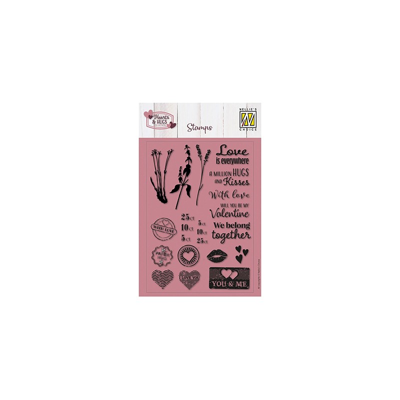 (NSCS021)Nellie`s Choice Clearstamp - Love Is Everywhere