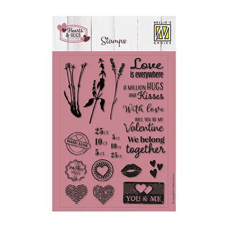 (NSCS021)Nellie`s Choice Clearstamp - Love Is Everywhere