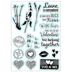 (NSCS021)Nellie`s Choice Clearstamp - Love Is Everywhere