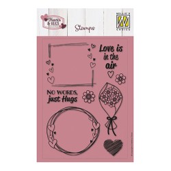 (NSCS022)Nellie`s Choice Clearstamp - No Words, Just Hugs