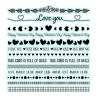 (NSCS023)Nellie`s Choice Clearstamp - Strips Love & Hugs