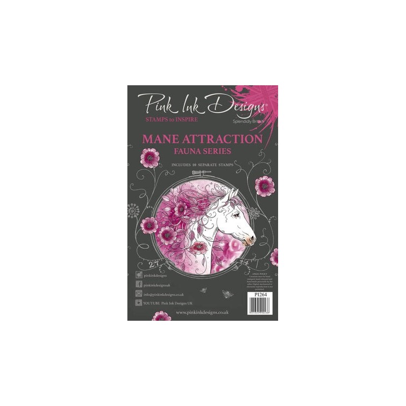 (PI264)Pink Ink Designs Mane Attraction A5 Clear Stamps