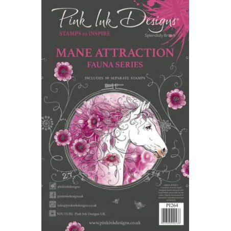 (PI264)Pink Ink Designs Mane Attraction A5 Clear Stamps