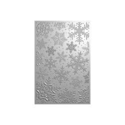 (CC-3DEF4-MD-STP-WISN)Crafter's Companion 3D Embossing Folders, Dies and Stamps Winter Snowflakes