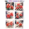 (BBSC10068)Scenery Push out - Berries Beauties - Poinsettia - Square