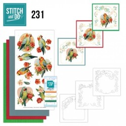 (STDO231)Stitch and Do 231 - Romantic Parakeet