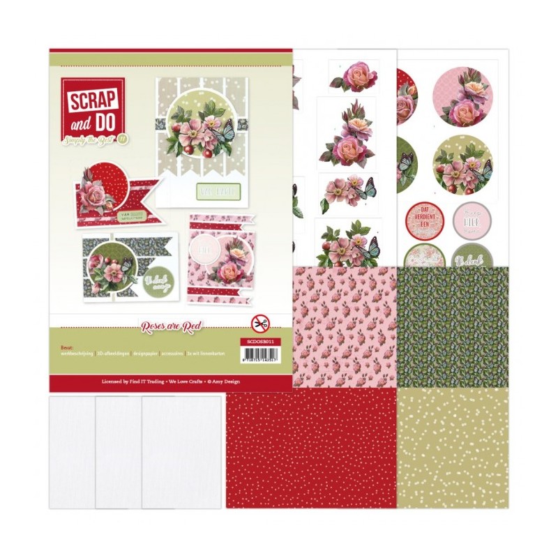 (SCDOSB011)Scrap and Do Simply the Best - Amy Design - Roses are Red