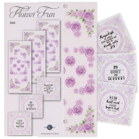 (WOCFF6)WOC Flower Fun Series 006 Flowers Tekst